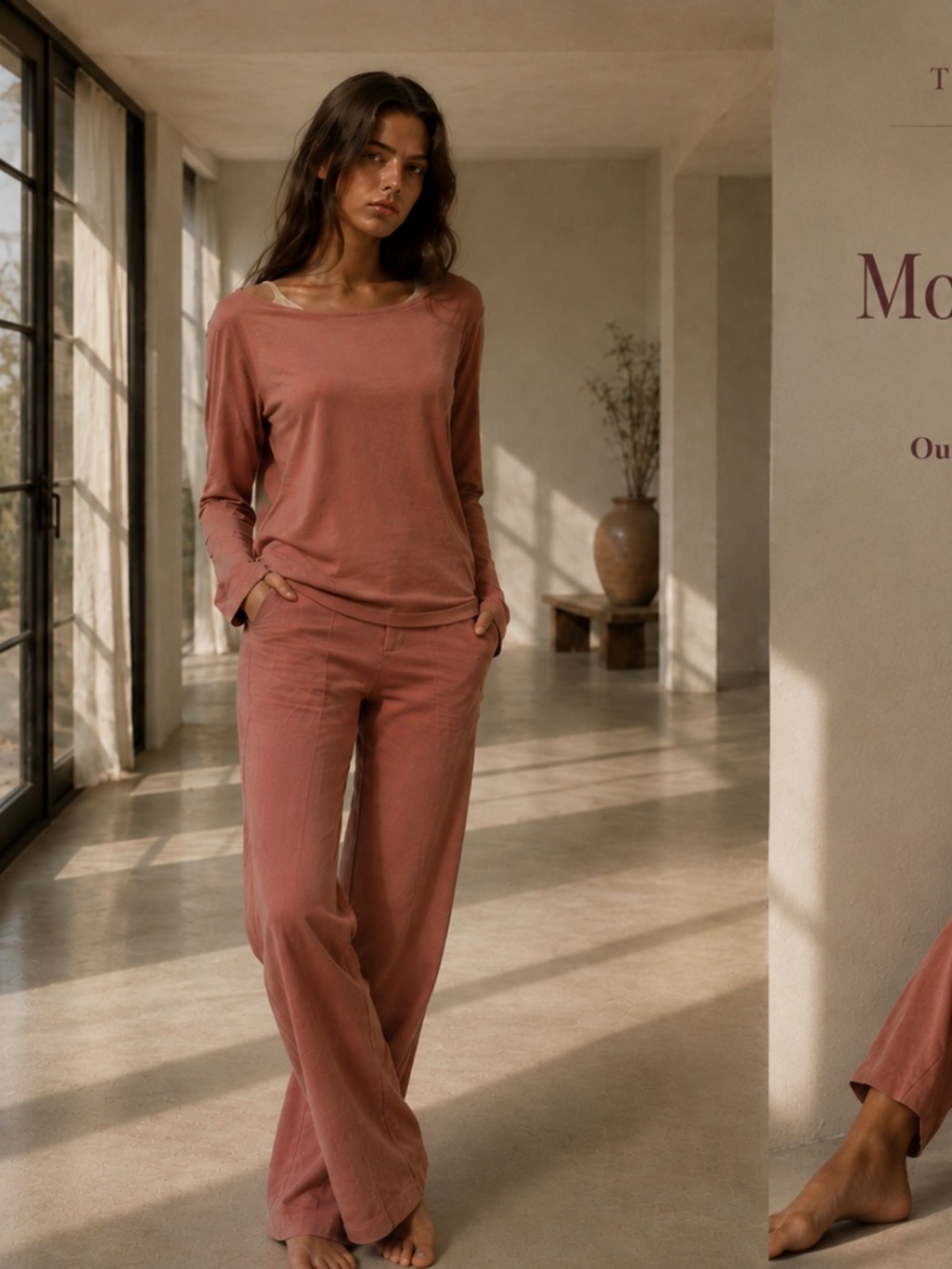 NWT Outfitters Dusty Rose Kick Flare Pants Size 28 High Rise